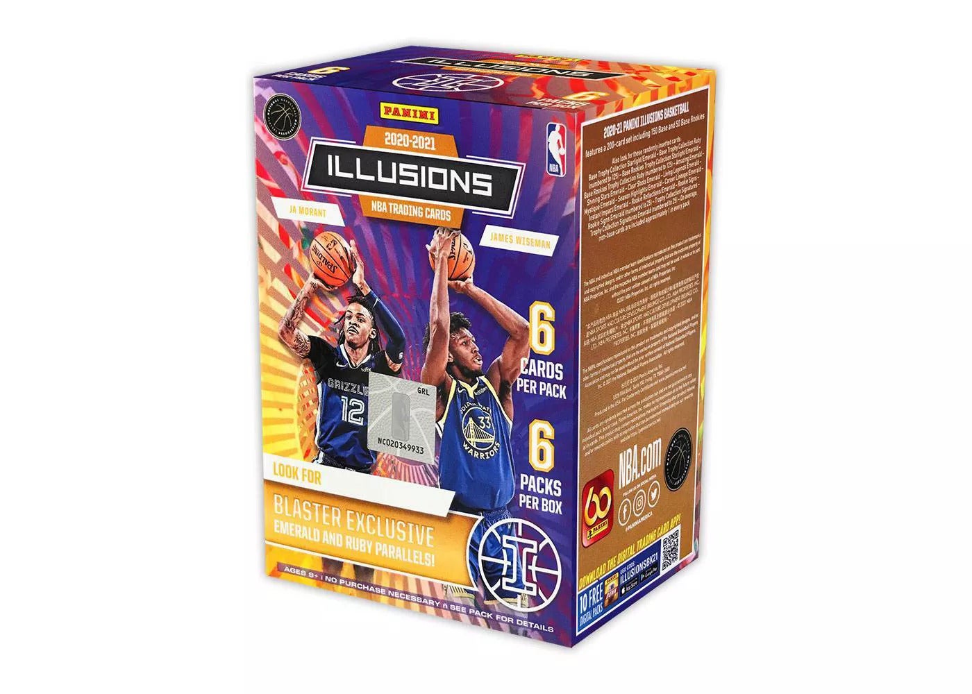 Amazon.com: 2021-22 Panini Illusions NBA Cello Fat Pack Box